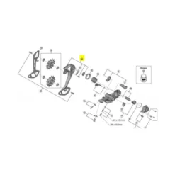 Portapoleas Shimano Exterior SGS RD-M8100